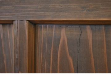 アンティーク とても細身のガラスノブのドア?(ダイヤガラス入り)扉・建具