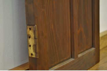 アンティーク とても細身のガラスノブのドア?(ダイヤガラス入り)扉・建具