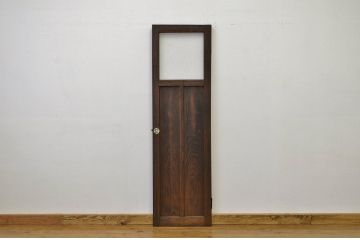 アンティーク とても細身のガラスノブのドア?(ダイヤガラス入り)扉・建具