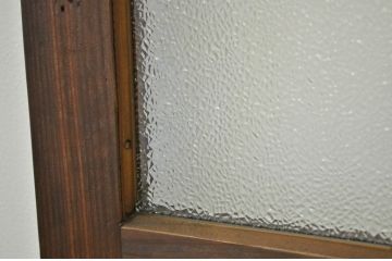 アンティーク とても細身のガラスノブのドア?(ダイヤガラス入り)扉・建具