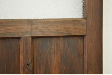 アンティーク とても細身のガラスノブのドア?(ダイヤガラス入り)扉・建具