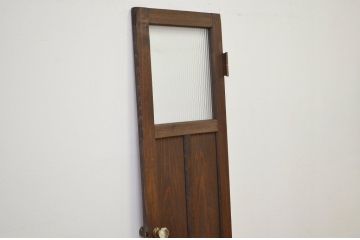 アンティーク とても細身のガラスノブのドア?(モールガラス入り)扉・建具
