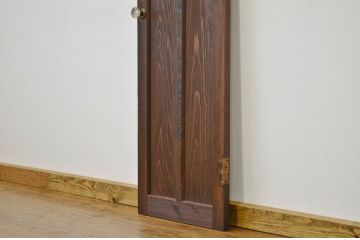 アンティーク とても細身のガラスノブのドア?(モールガラス入り)扉・建具