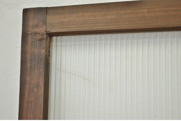 アンティーク とても細身のガラスノブのドア?(モールガラス入り)扉・建具