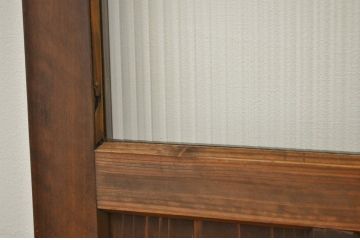 アンティーク とても細身のガラスノブのドア?(モールガラス入り)扉・建具
