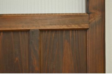 アンティーク とても細身のガラスノブのドア?(モールガラス入り)扉・建具