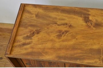 レトロ家具　☆昭和レトロ シックな重ね茶箪笥