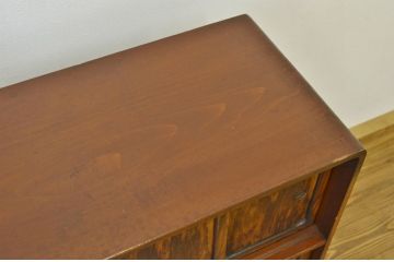 レトロ家具　☆昭和レトロ シックな重ね茶箪笥