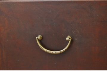 レトロ家具　アンティーク 古い木のレトロなローチェスト(和箪笥・たんす・ローボード)