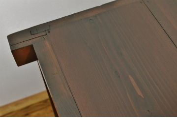 アンティーク家具　古い木の結霜ガラス水屋箪笥サイドボード?