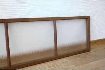 古い木味のダイヤガラス明り取り3