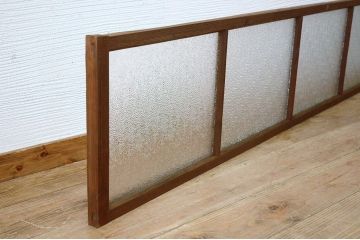 古い木味のダイヤガラス明り取り3