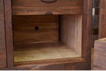 アンティーク家具　☆アンティーク 上下重ねのシックな時代箪笥
