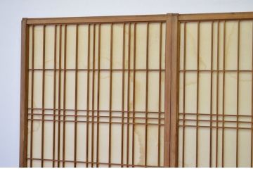 ★昭和レトロ　素敵な雪見障子戸2枚セット(要修理・格安販売品)(引き戸、擦り上げ障子戸、擦上障子戸)
