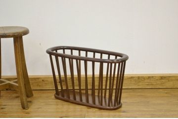 昭和レトロ 古いキツツキマーク飛騨産業マガジンラック