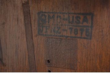 アンティーク 珍品 アメリカ軍需品科木製片袖机(デスク)