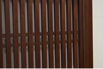 ★美品 シックな格子帯戸2枚セット(アンティーク建具・引き戸)