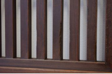 ★美品 シックな格子帯戸2枚セット(アンティーク建具・引き戸)