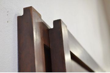 ★美品 シックな格子帯戸2枚セット(アンティーク建具・引き戸)