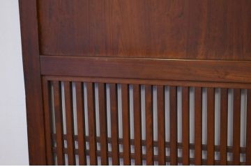 ★美品 シックな格子帯戸2枚セット(アンティーク建具・引き戸)