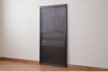 古民具・骨董 古い格子帯戸1枚