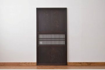 古民具・骨董 古い格子帯戸1枚