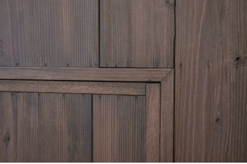 ★アンティーク　珍品くぐり戸付き板戸1枚