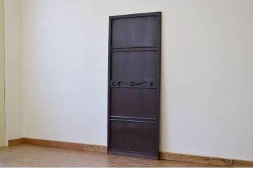アンティーク　古い木のシックなドア1枚(扉・板戸)