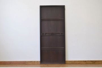 アンティーク　古い木のシックなドア1枚(扉・板戸)