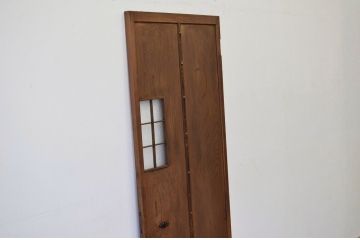 アンティーク　和風デザインのダイヤガラス入りドア1枚(扉)