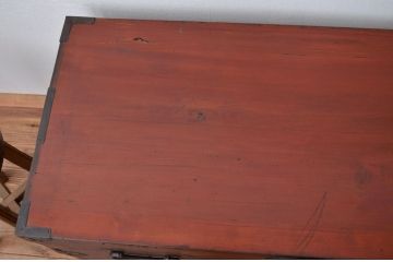 アンティーク家具　古民具・骨董 シックな時代箪笥ローボード(チェスト・タンス)