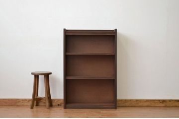 レトロ家具　昭和レトロ　シンプルなアンティーク本棚(飾り棚)