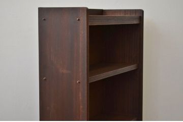 レトロ家具　昭和レトロ　シンプルなアンティーク本棚(飾り棚)