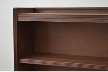 レトロ家具　昭和レトロ　シンプルなアンティーク本棚(飾り棚)