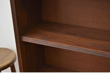 レトロ家具　昭和レトロ　シンプルなアンティーク本棚(飾り棚)