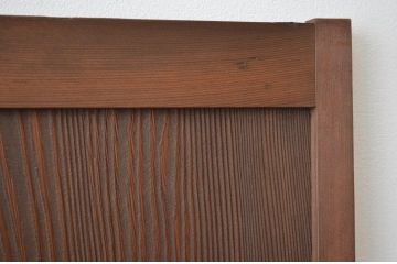 シックな杉材浮造り木目引き戸2枚セット