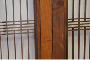 幅が細身のガラス入り筬組子格子帯戸4枚セット(ガラス帯戸、引き戸・建具)