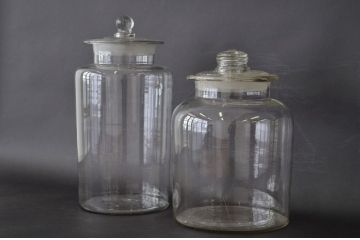昭和レトロ アンティークガラスびん2個セット(ビン・薬瓶)