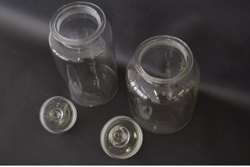 昭和レトロ アンティークガラスびん2個セット(ビン・薬瓶)