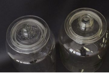 昭和レトロ アンティークガラスびん2個セット(ビン・薬瓶)