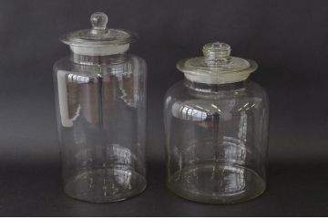 昭和レトロ アンティークガラスびん2個セット(ビン・薬瓶)