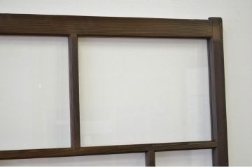昭和レトロ 古い木のシックなガラス戸4枚セット(引き戸・建具)