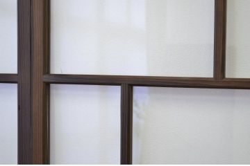 昭和レトロ 古い木のシックなガラス戸4枚セット(引き戸・建具)