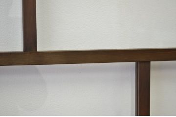 昭和レトロ 古い木のシックなガラス戸4枚セット(引き戸・建具)