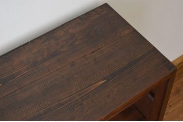 アンティーク家具　アンティーク 重厚な無垢材 飾り棚(引き出し・陳列棚)