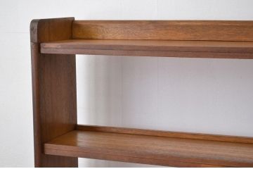 レトロ家具　昭和レトロ シンプルな無垢材本棚(飾り棚 アンティーク)