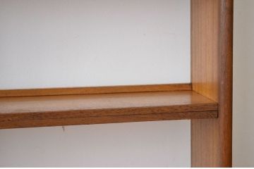 レトロ家具　昭和レトロ シンプルな無垢材本棚(飾り棚 アンティーク)