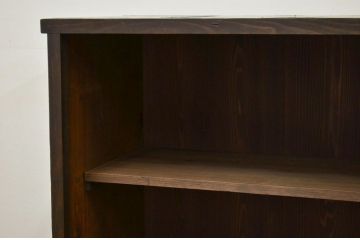 アンティーク家具　★アンティーク 古い木の鉄脚付き飾り棚(アイアン)