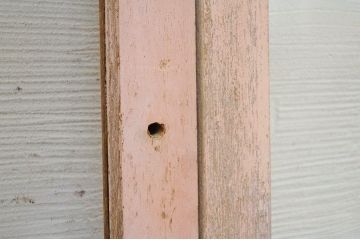 古いパン屋の大きなガラス戸2枚セット