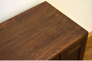 レトロ家具　昭和レトロ　造りの良い古い桐材のシックな下駄箱(収納棚アンティーク)